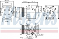 Kompresor klimatizace NISSENS 89066