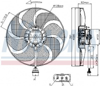 Ventilátor chladiče NISSENS 85690