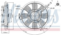 Ventilátor chladiče NISSENS 85691