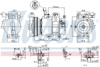 Kompresor klimatizace NISSENS 890621 Kompresor klimatizace NISSENS 890621
