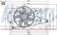 Ventilátor chladiče NISSENS 85199 Ventilátor chladiče NISSENS 85199