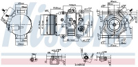 Kompresor klimatizace NISSENS 890631 Kompresor klimatizace NISSENS 890631