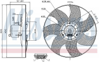Ventilátor chladiče NISSENS 85698
