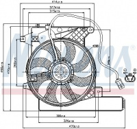 Ventilátor chladiče NISSENS 85202 Ventilátor chladiče NISSENS 85202