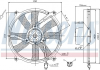 Ventilátor chladiče NISSENS 85701