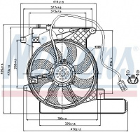 Ventilátor chladiče NISSENS 85203 Ventilátor chladiče NISSENS 85203