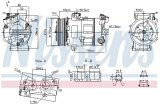 Kompresor klimatizace NISSENS 890947