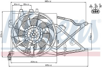 Ventilátor chladiče NISSENS 85208