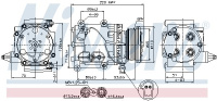 Kompresor klimatizace NISSENS 89228 Kompresor klimatizace NISSENS 89228