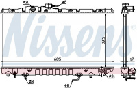 Chladič motoru NISSENS 647361 Chladič motoru NISSENS 647361