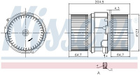 Vnitřní ventilátor NISSENS 87357 Vnitřní ventilátor NISSENS 87357