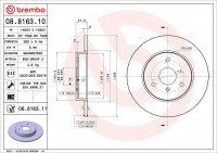Brzdový kotouč BREMBO 08.8163.11