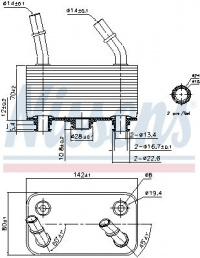 Chladič oleje automatické převodovky NISSENS 90787 Chladič oleje automatické převodovky NISSENS 90787