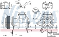 Kompresor klimatizace NISSENS 89087 Kompresor klimatizace NISSENS 89087