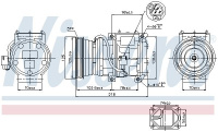 Kompresor klimatizace NISSENS 89098 Kompresor klimatizace NISSENS 89098