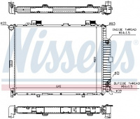 Chladič motoru NISSENS 62689A Chladič motoru NISSENS 62689A