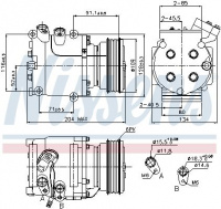 Kompresor klimatizace NISSENS 89233 Kompresor klimatizace NISSENS 89233