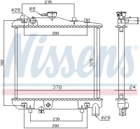 Chladič motoru NISSENS 62505 Chladič motoru NISSENS 62505