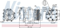 Kompresor klimatizace NISSENS 89117 Kompresor klimatizace NISSENS 89117