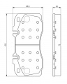 Sada brzdových destiček BOSCH (BO 0986494257)