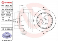 Brzdový kotouč BREMBO 08.C252.11