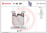Sada brzdových destiček BREMBO P06087 - BMW