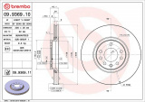 Brzdový kotouč BREMBO 09.9369.10 - OPEL, SAAB