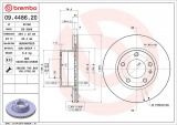 Brzdový kotouč BREMBO 09.4486.20 - BMW