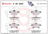 Sada brzdových destiček BREMBO P59045X - CHEVROLET, OPEL