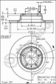 Brzdový kotouč BREMBO 08.4070.20 - ALFA ROMEO
