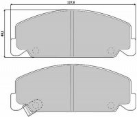 Sada brzdových destiček BREMBO P28018 - HONDA Sada brzdových destiček BREMBO P28018 - HONDA