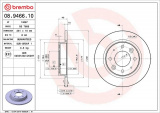Brzdový kotouč BREMBO 08.9466.10