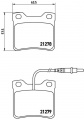Sada brzdových destiček BREMBO P61038 - PEUGEOT