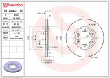 Brzdový kotouč BREMBO 09.A862.10 - FORD, MAZDA