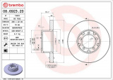 Brzdový kotouč BREMBO 08.6923.20 - MERCEDES-BENZ