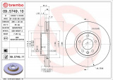 Brzdový kotouč BREMBO 09.5749.10 - OPEL
