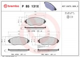 Sada brzdových destiček BREMBO P85131X - SEAT, VW