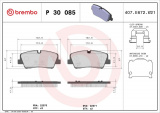 Sada brzdových destiček BREMBO P30085 - HYUNDAI