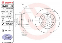 Brzdový kotouč BREMBO 08.C501.11