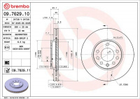 Brzdový kotouč BREMBO 09.7629.10 - nahrazen 09.7629.11