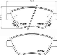 Sada brzdových destiček BREMBO P59081 - OPEL Sada brzdových destiček BREMBO P59081 - OPEL