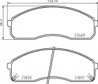 Sada brzdových destiček BREMBO P30091 - KIA