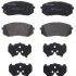 Sada brzdových destiček BREMBO P30093 - HYUNDAI, KIA