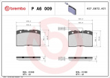 Sada brzdových destiček BREMBO PA6009 - ALFA ROMEO, IVECO