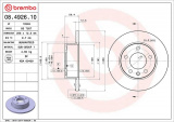 Brzdový kotouč BREMBO 08.4926.10 - OPEL