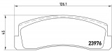 Sada brzdových destiček BREMBO P41005 - LADA