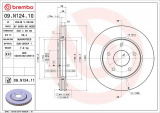 Brzdový kotouč BREMBO 09.N124.10 - CHRYSLER, FIAT