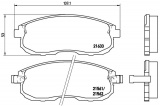 Sada brzdových destiček BREMBO P56021 - NISSAN