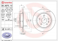 Brzdový kotouč BREMBO 08.A970.11