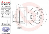 Brzdový kotouč BREMBO 08.A970.11